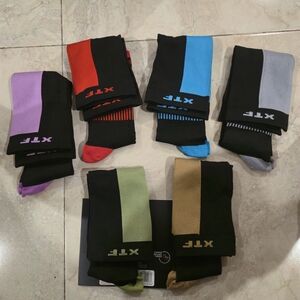 Extreme Fit Copper Compression Socks For Men & Women 6 Pairs L - XL Multicolor